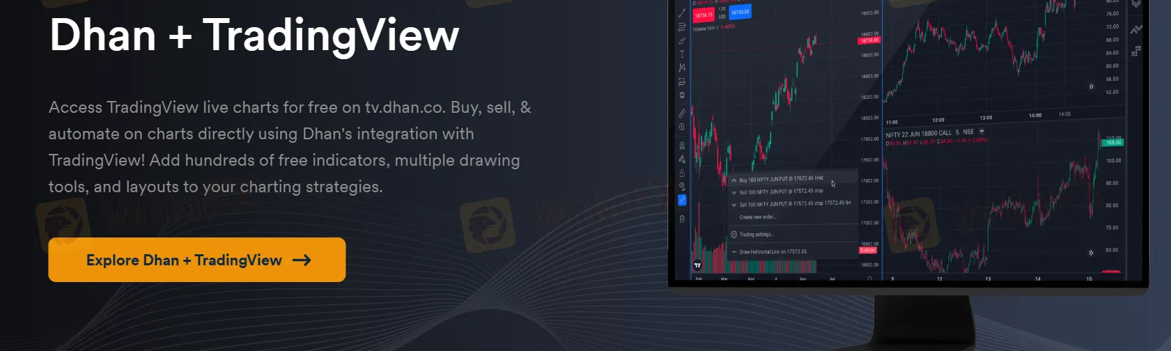 Dhan + TradingView