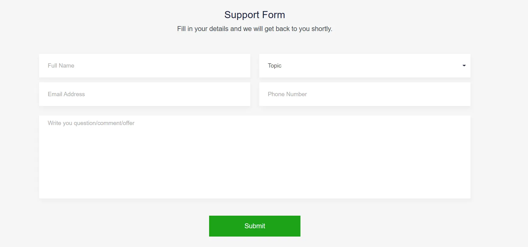 contact form 