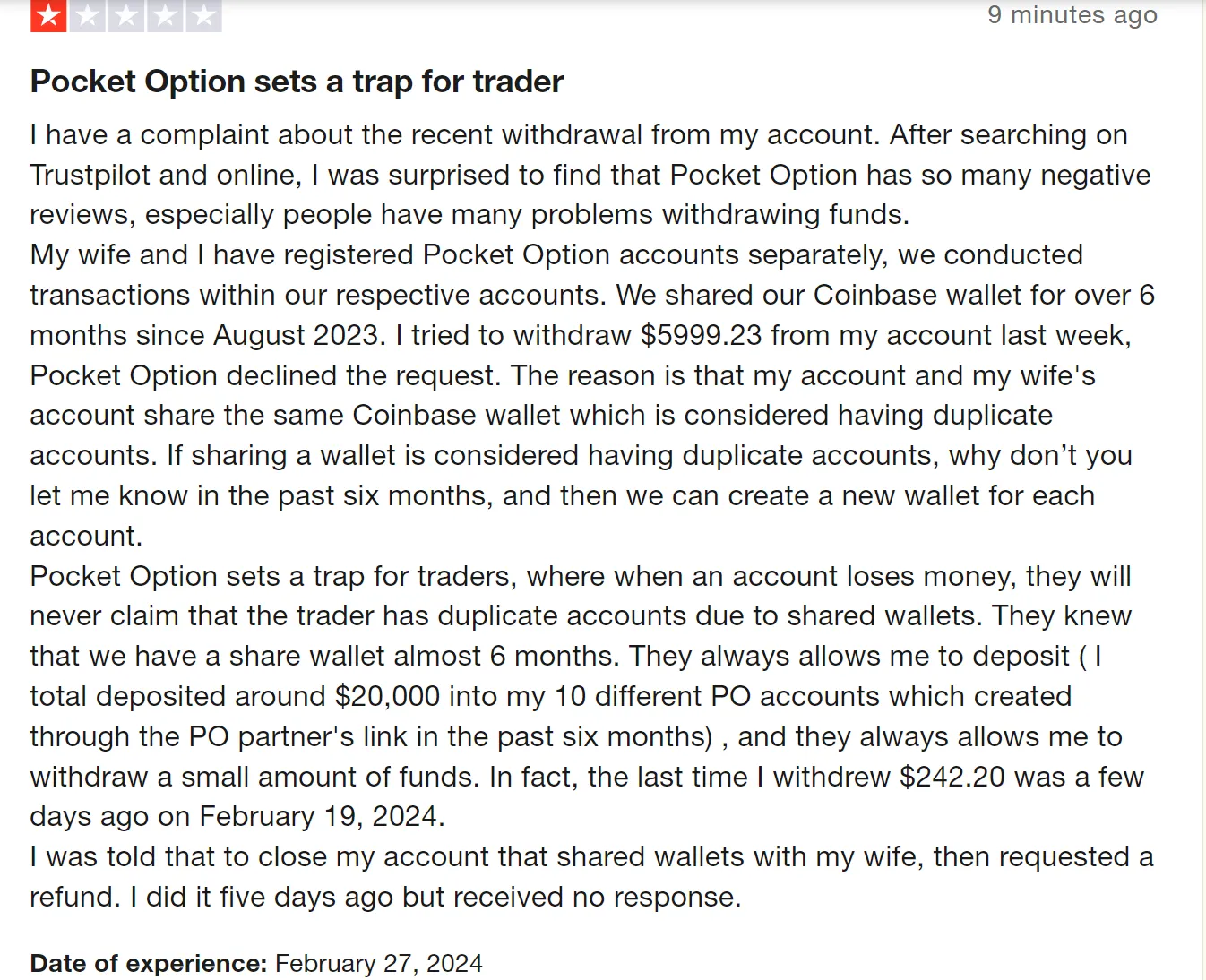 Pocket Option Sets a Trap for Trader