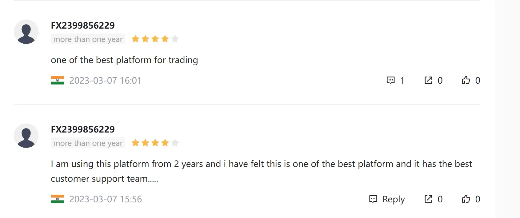 positive reviews