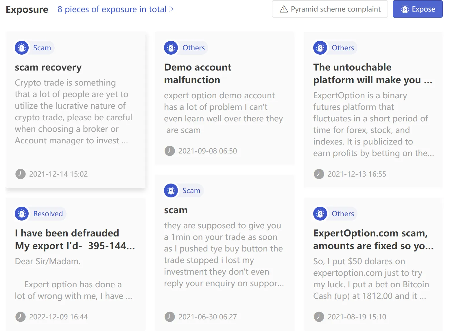 Scam Exposures Scam Exposures