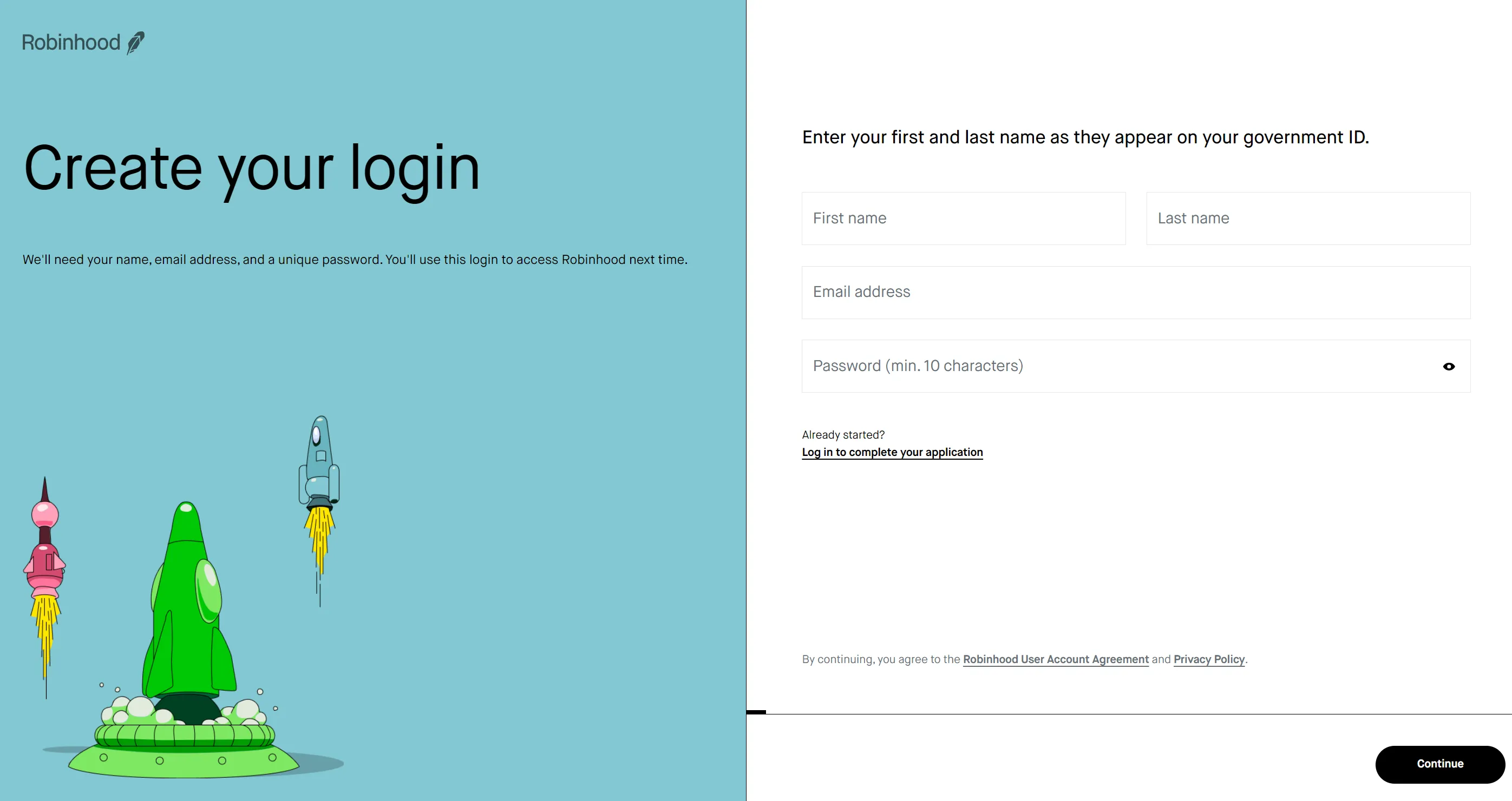 Setting Up Your Robinhood Account Setting Up Your Robinhood Account