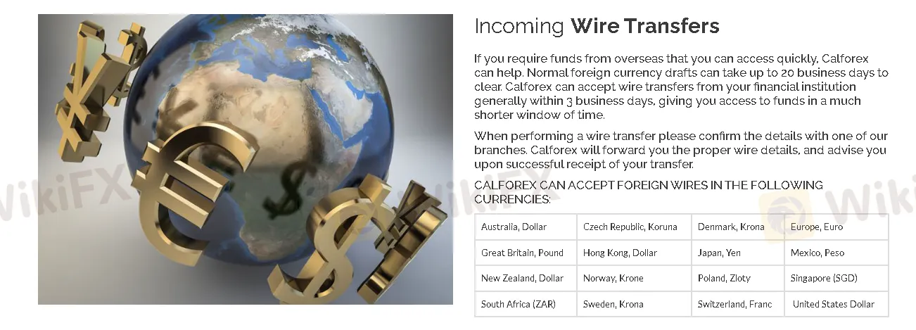 Incoming Wire Transfers