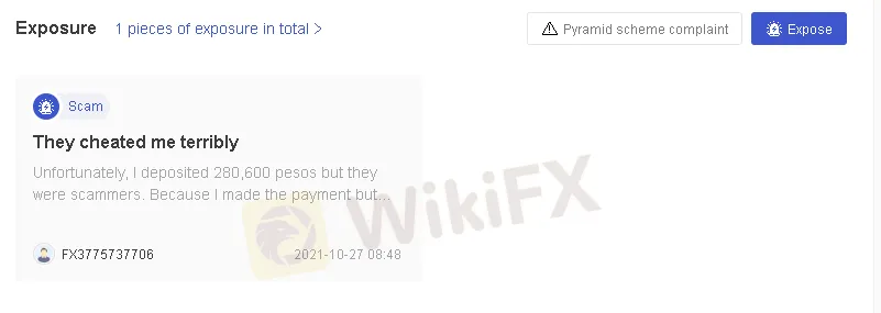 User Exposure on WikiFX