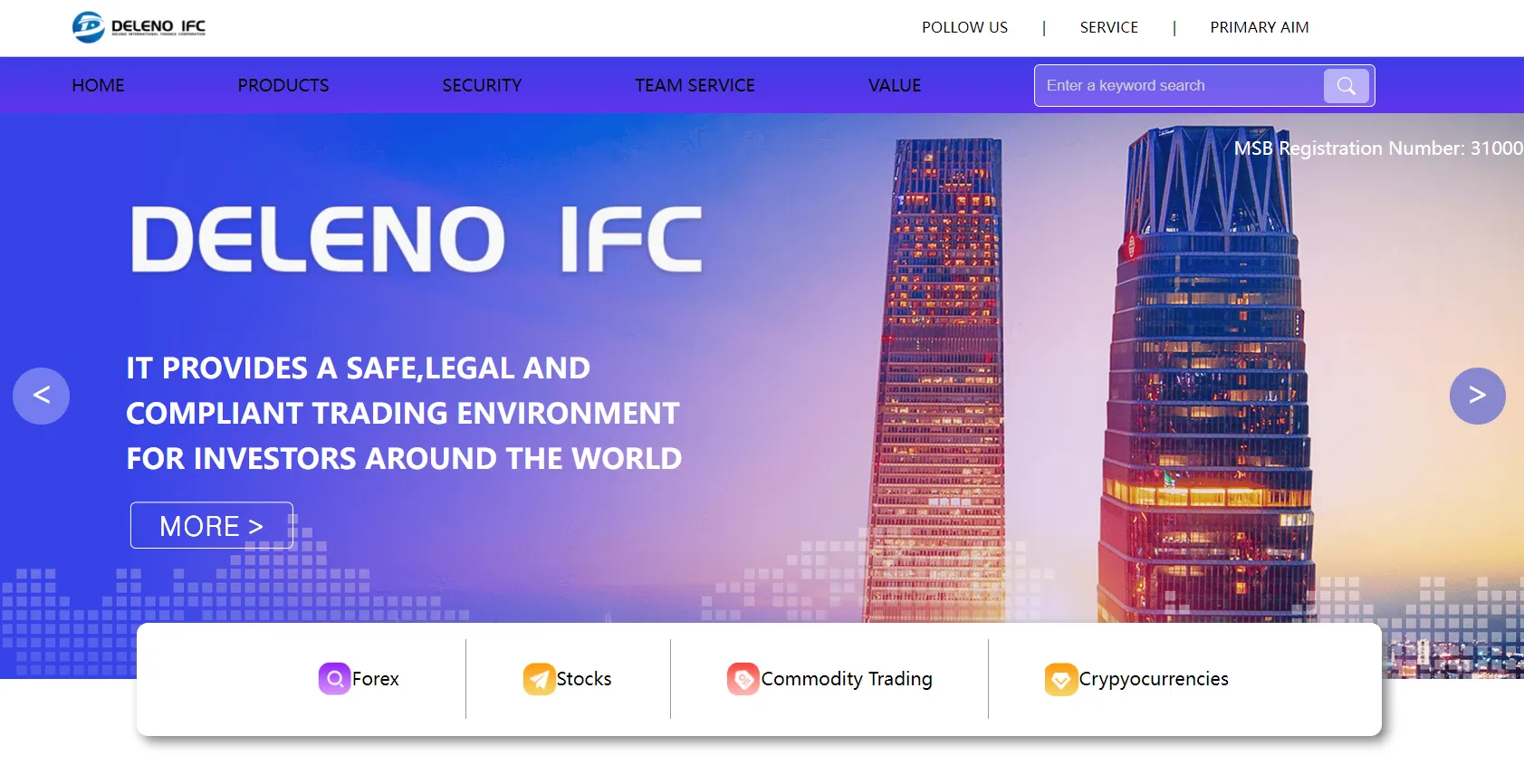 Deleno IFC's homepage