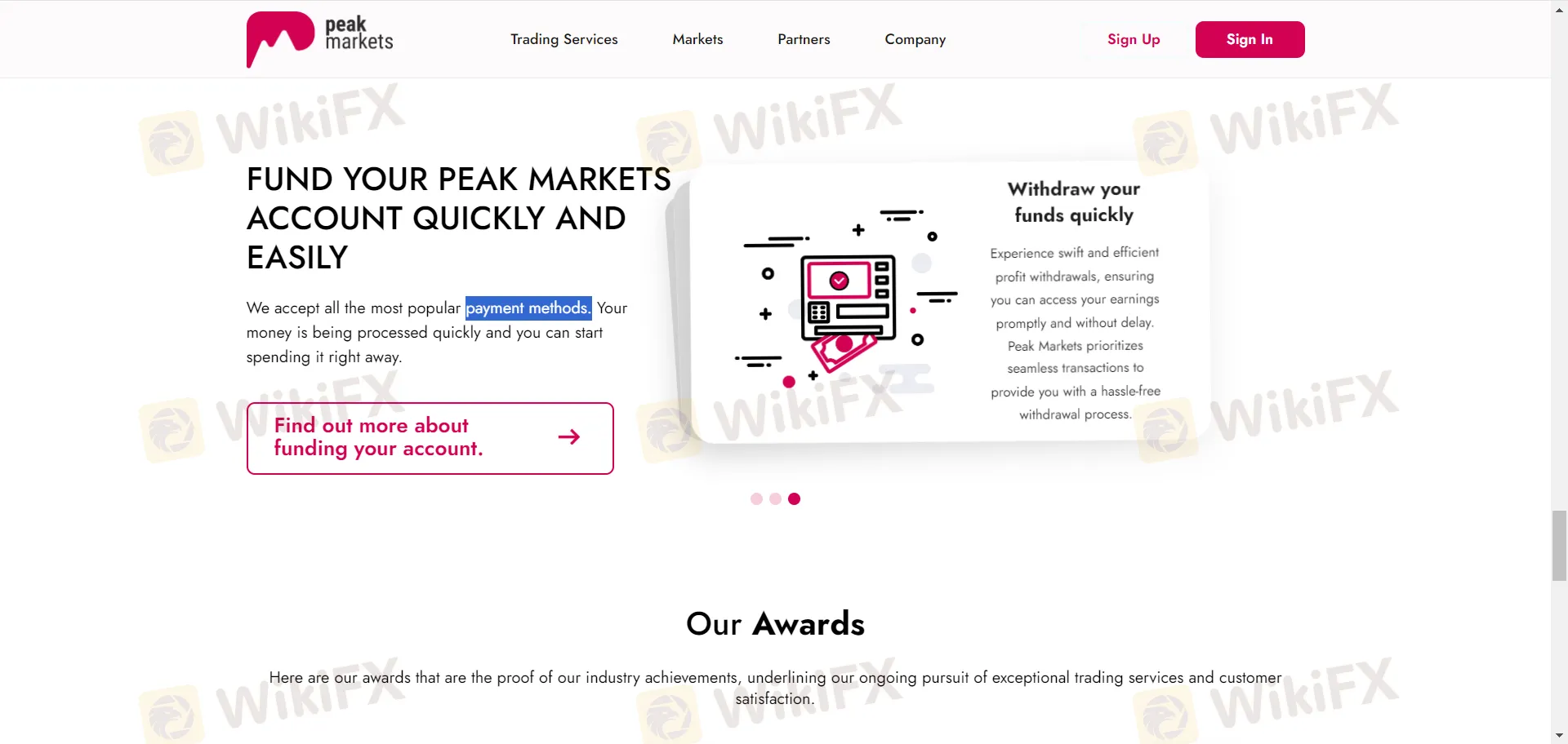 Deposit & Withdrawal