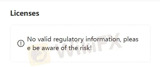 Không có giấy phép