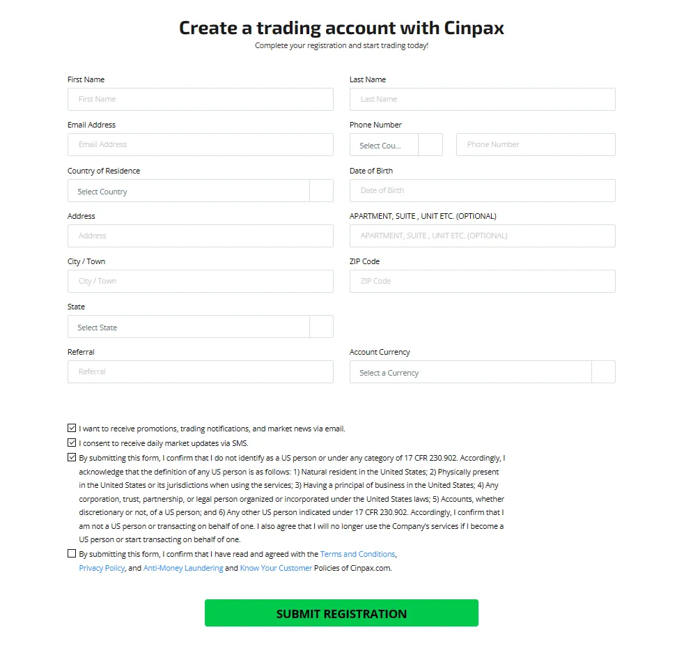 contact form