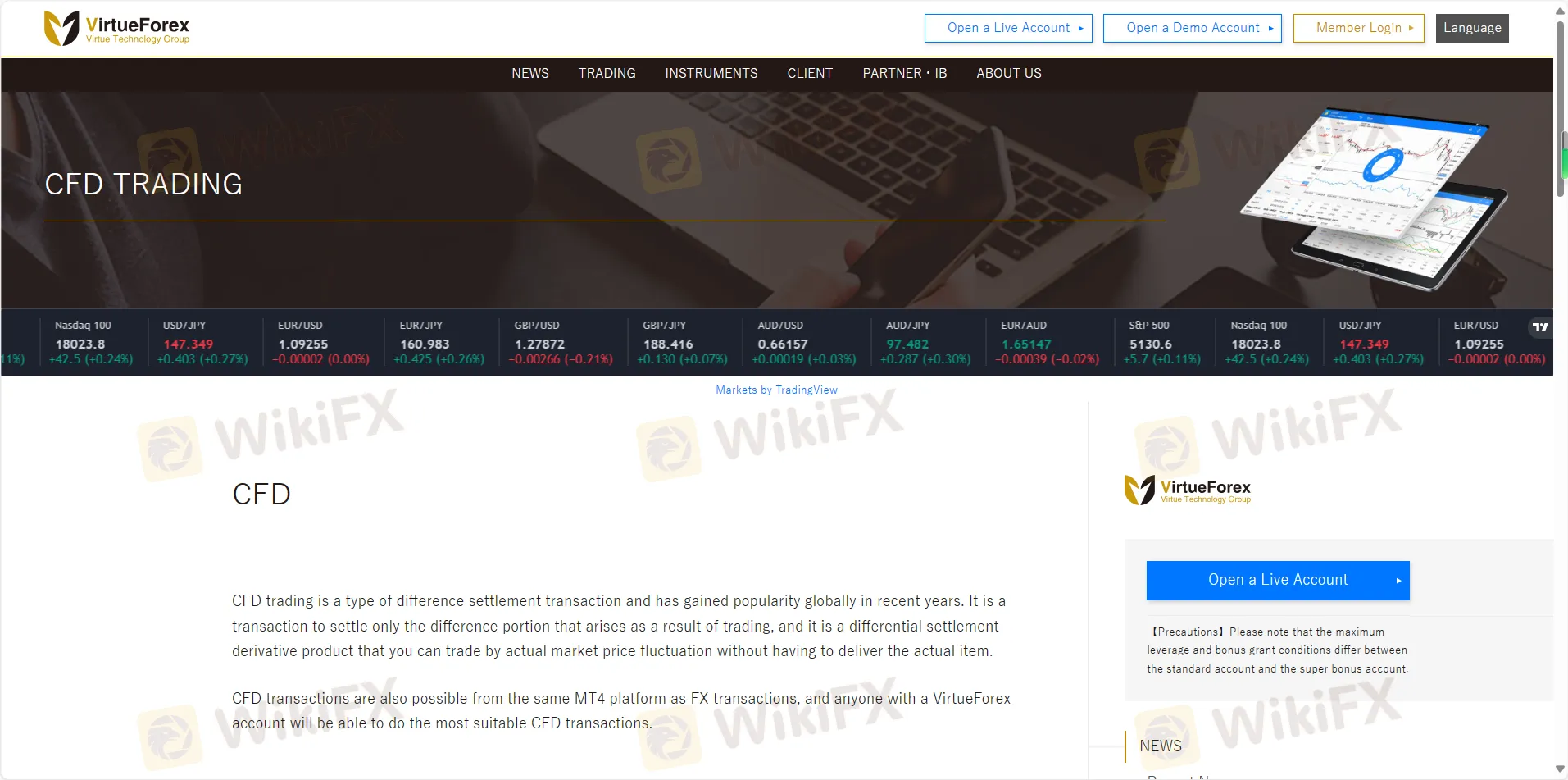 Contrato por Diferenças (CFDs)