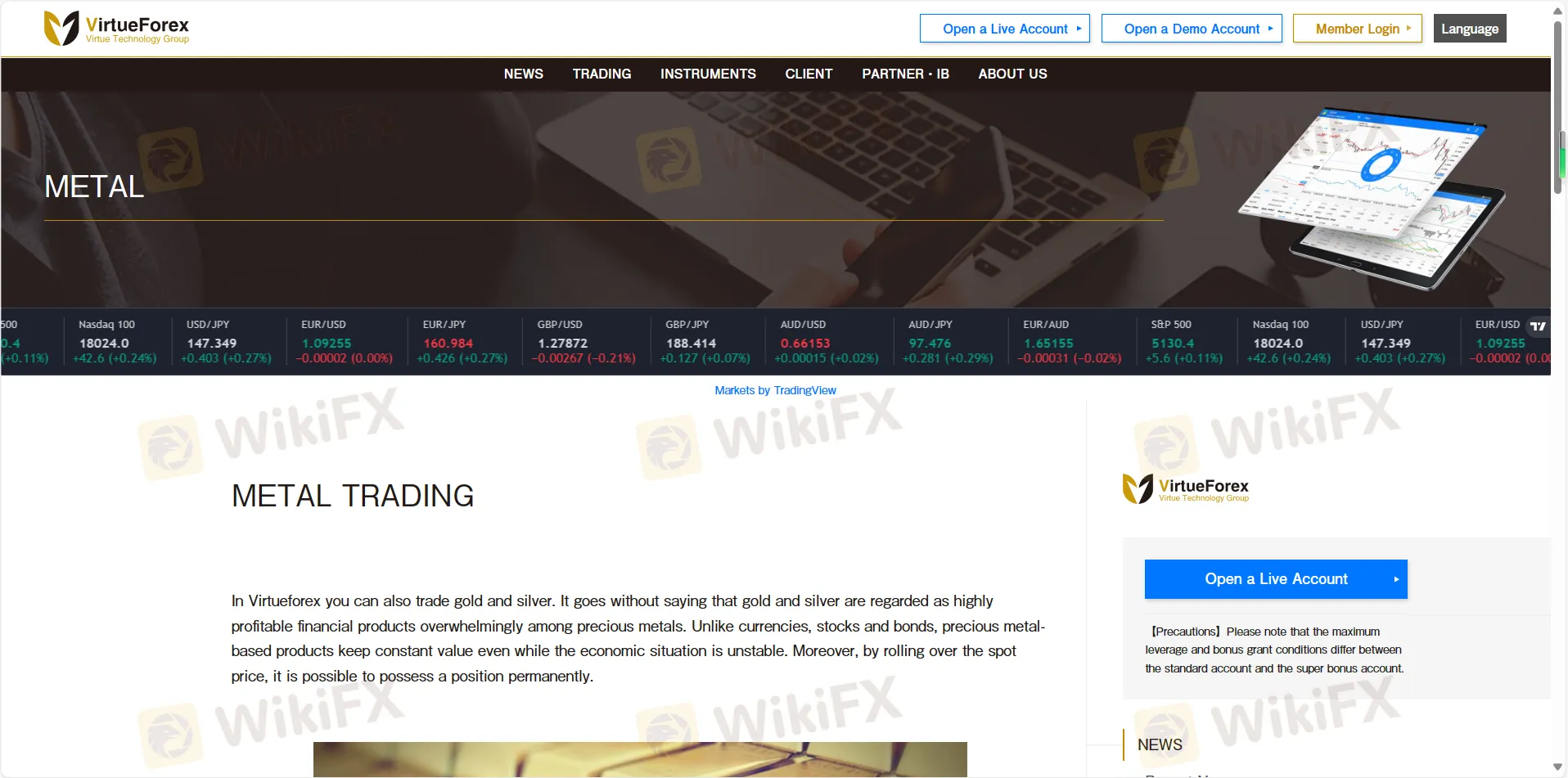 Negociação de Metais