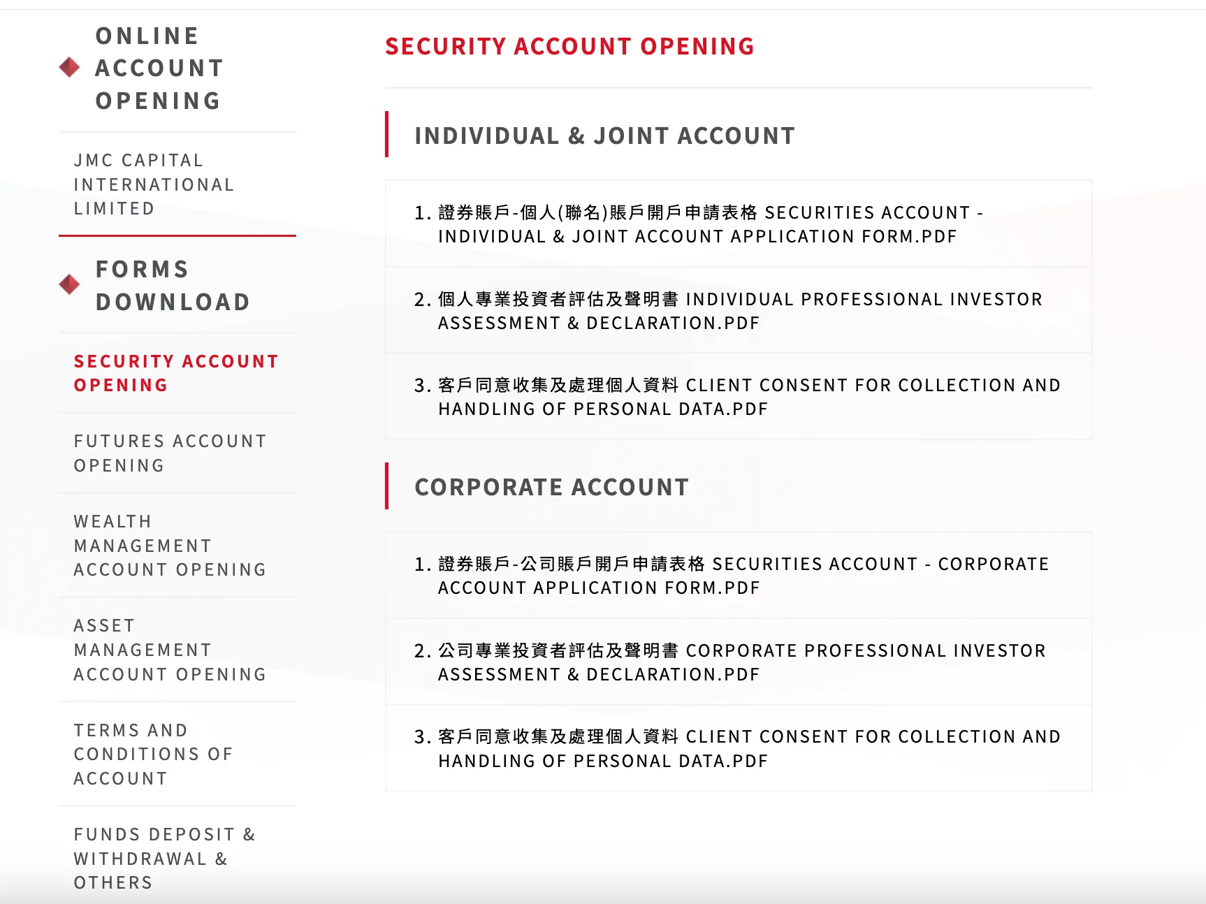 Account Types