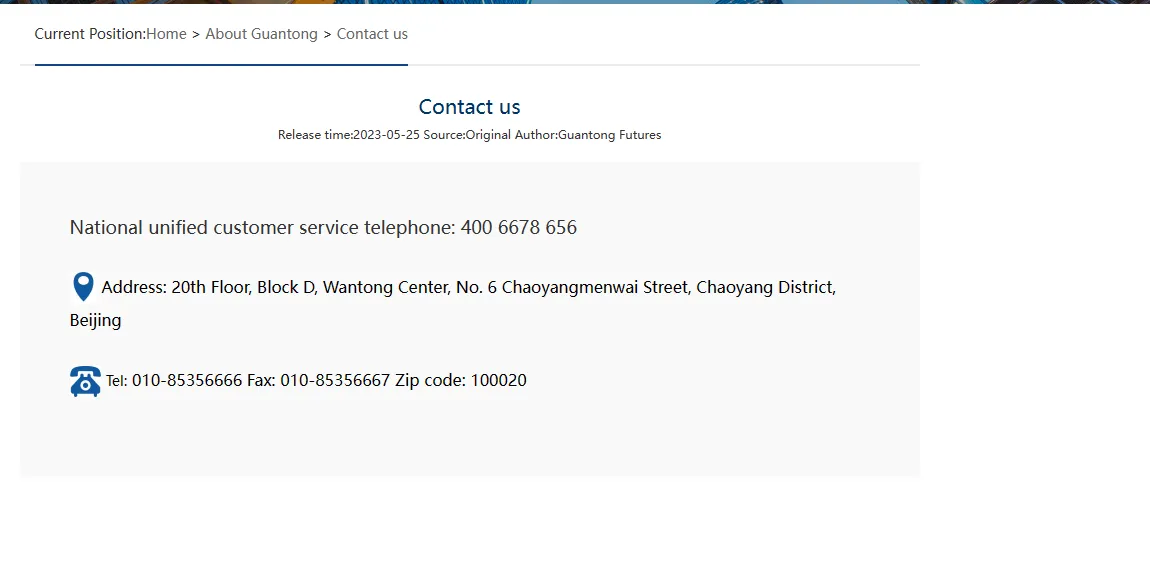 contact details