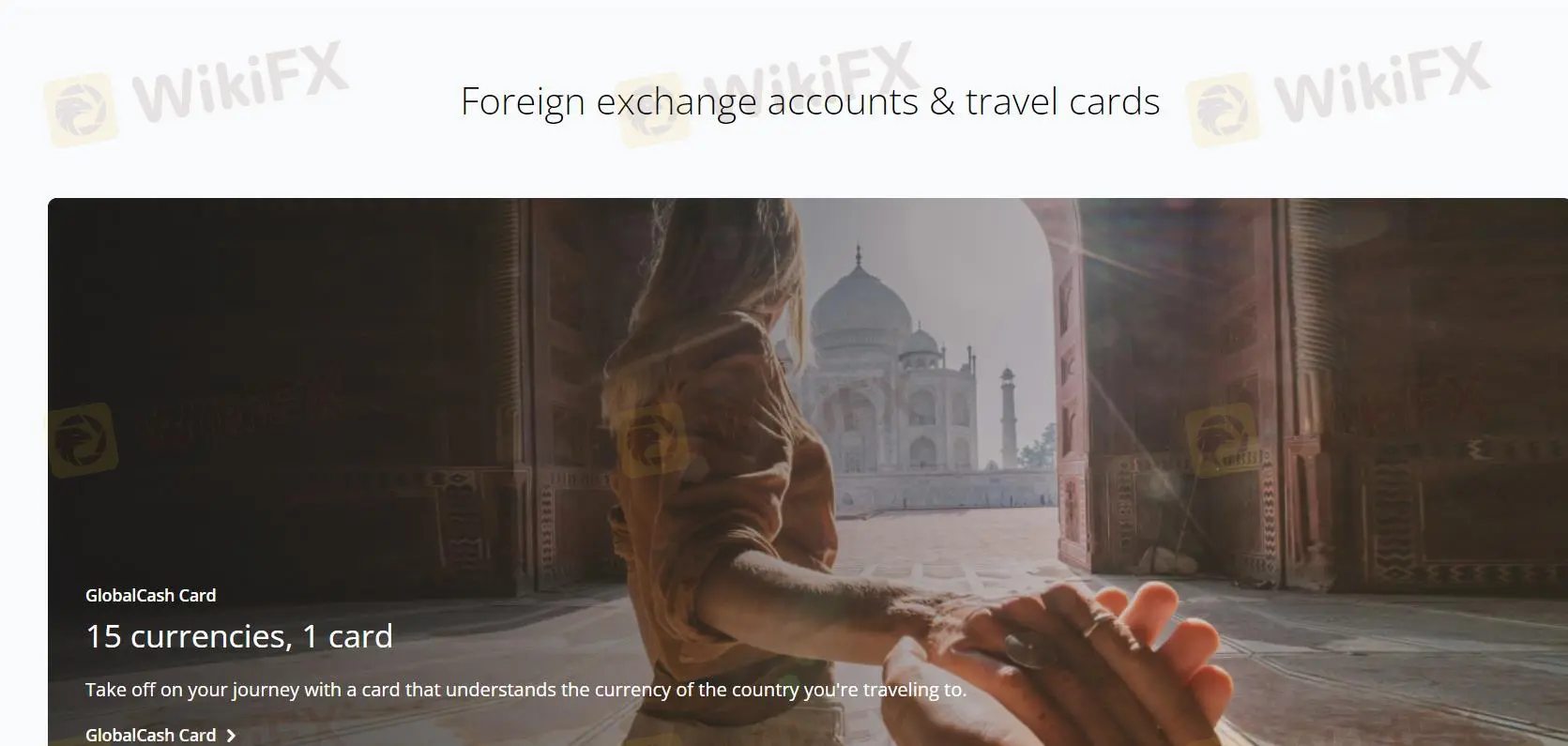 Foreign Exchange Accounts & Travel Cards