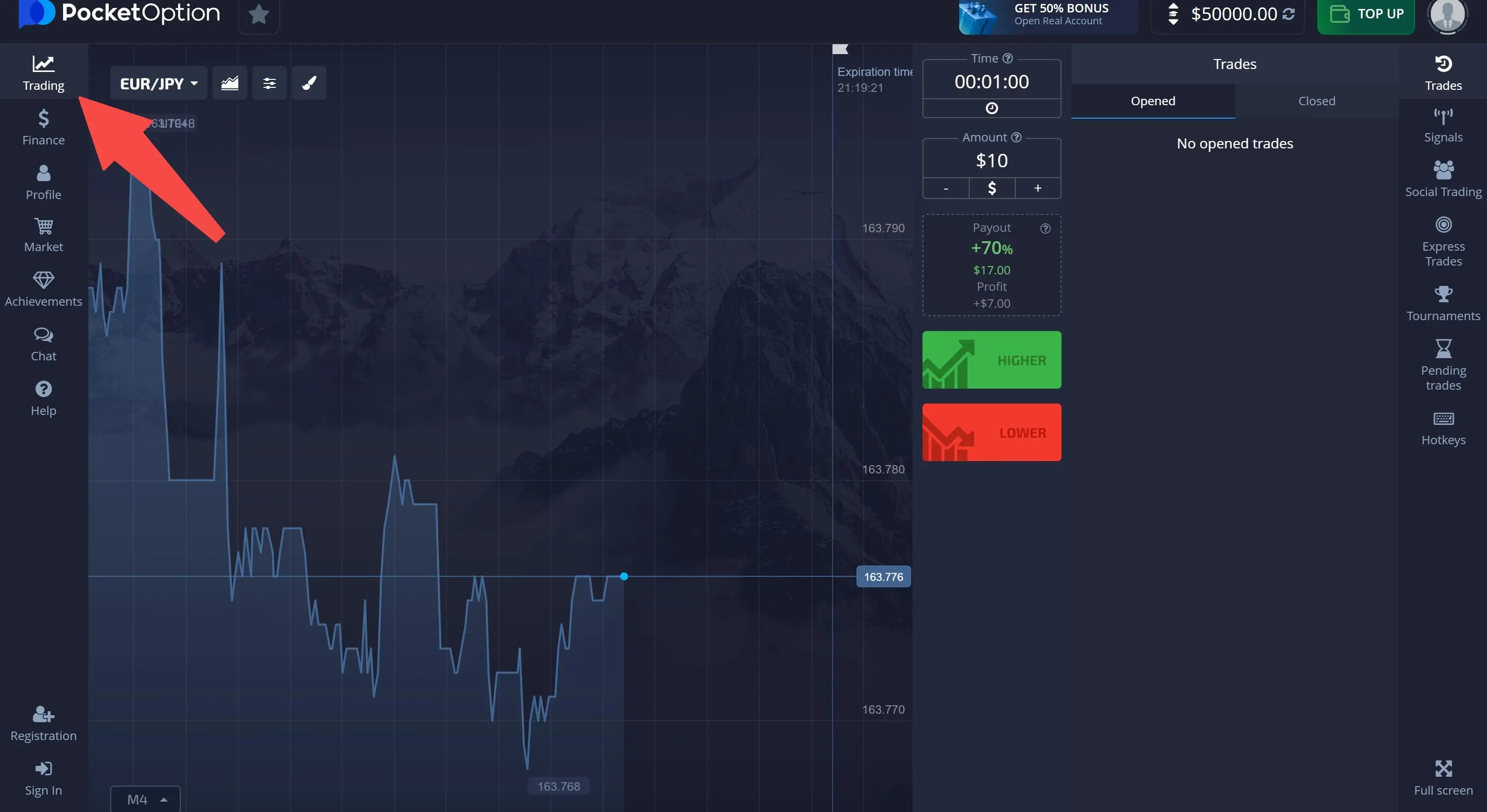 Pocket Option Free Demo with $50,000 Virtual Money