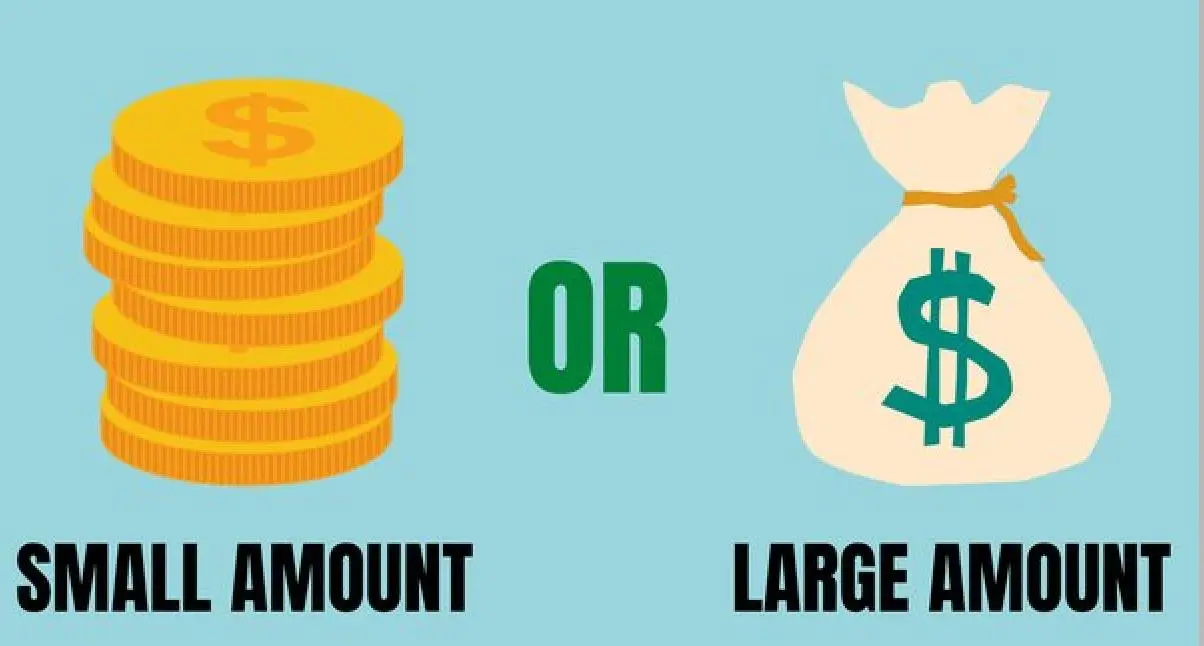 Begin with Small Amounts Begin with Small Amounts