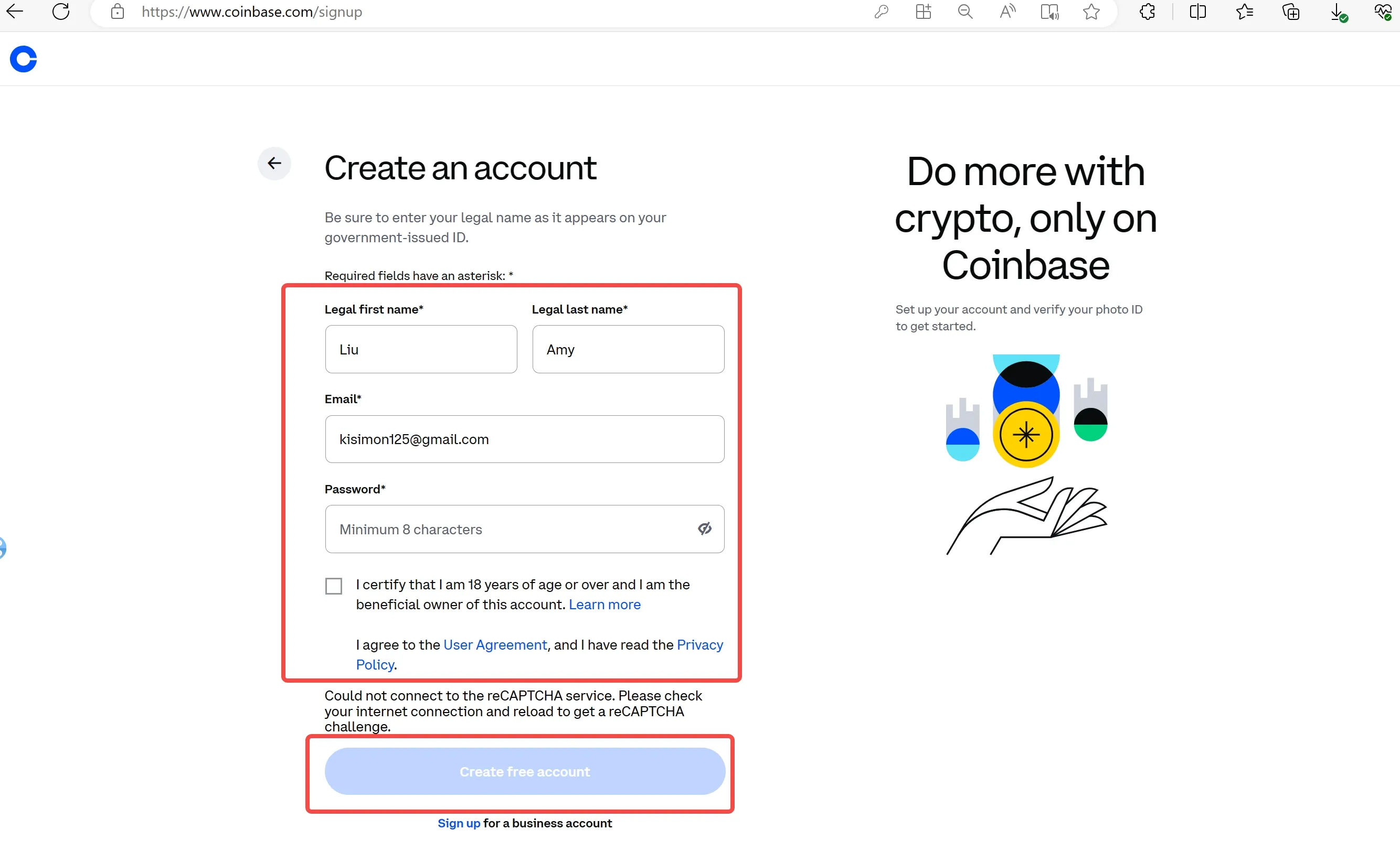 fill in required info fill in required info