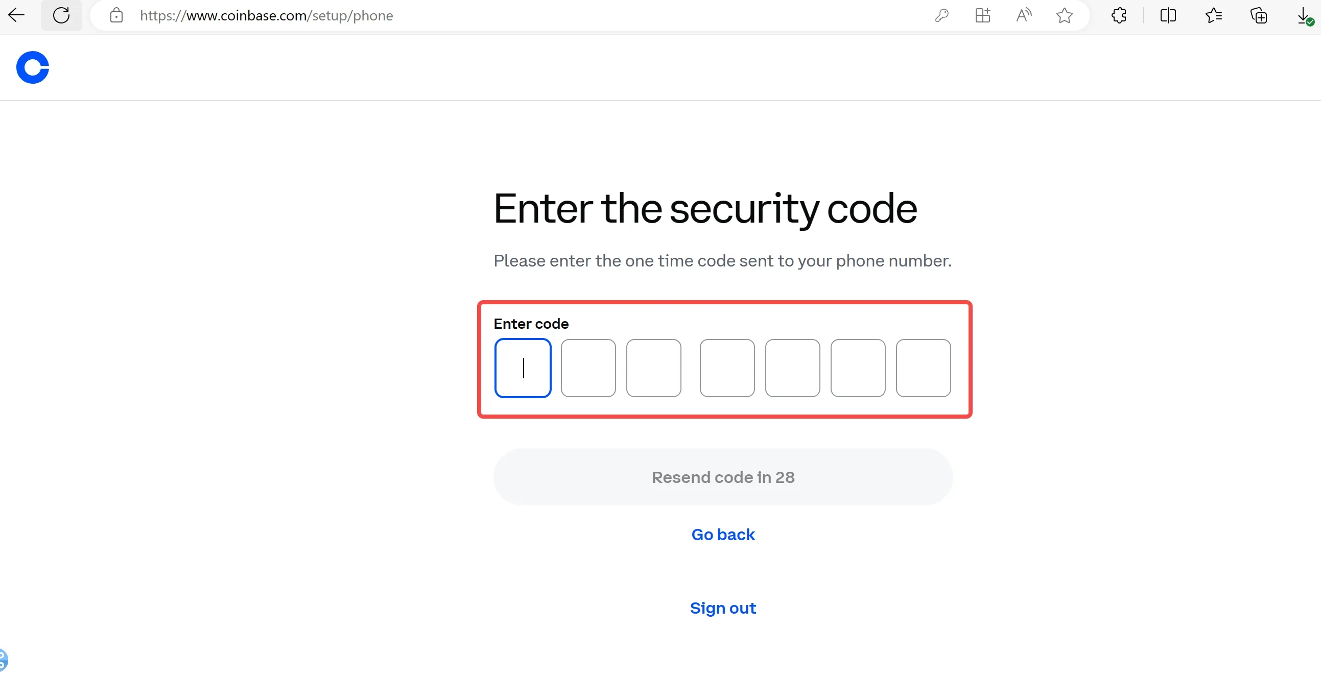 enter the security code enter the security code