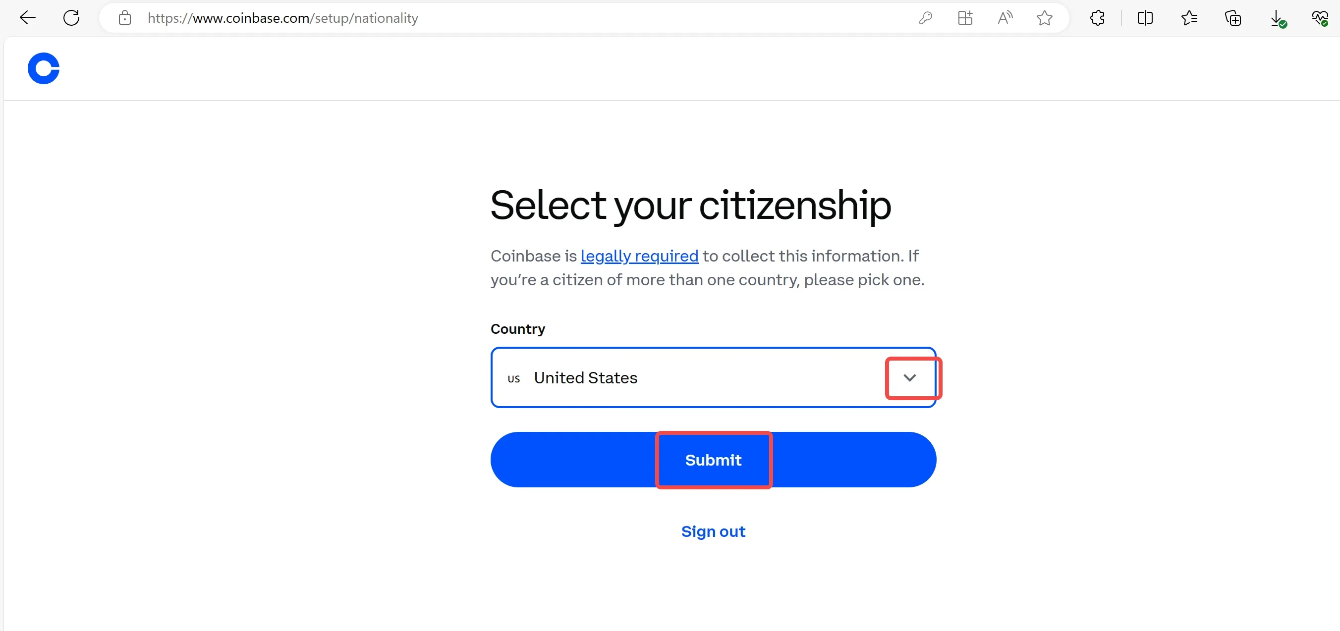 select your citizenship select your citizenship