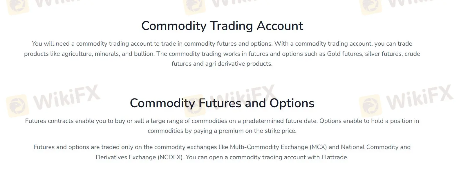 COMMODITY TRADING