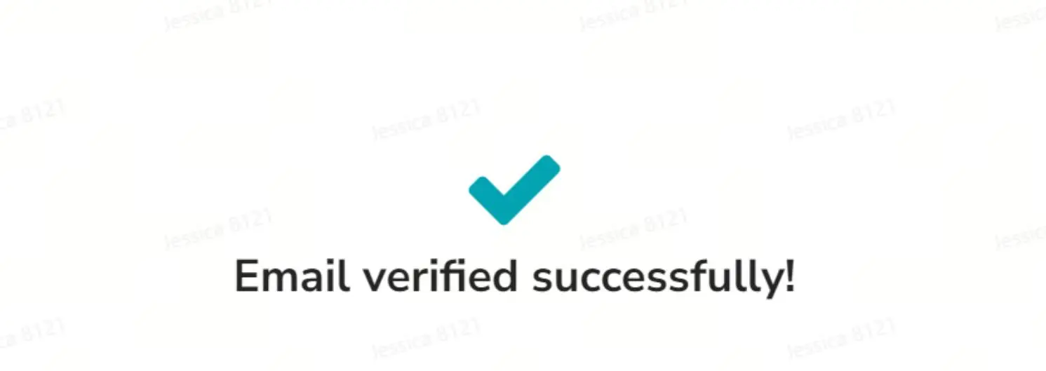 Email verification Email verification