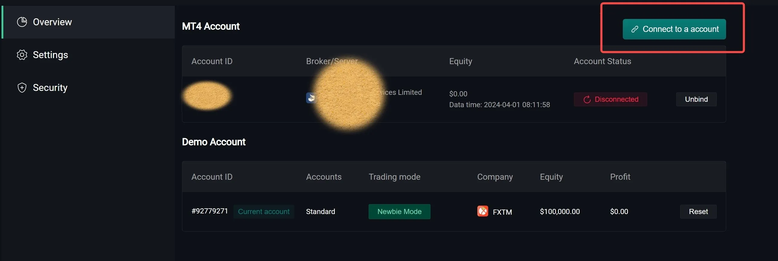 The way to Connect to WikiTrade Account The way to Connect to WikiTrade Account