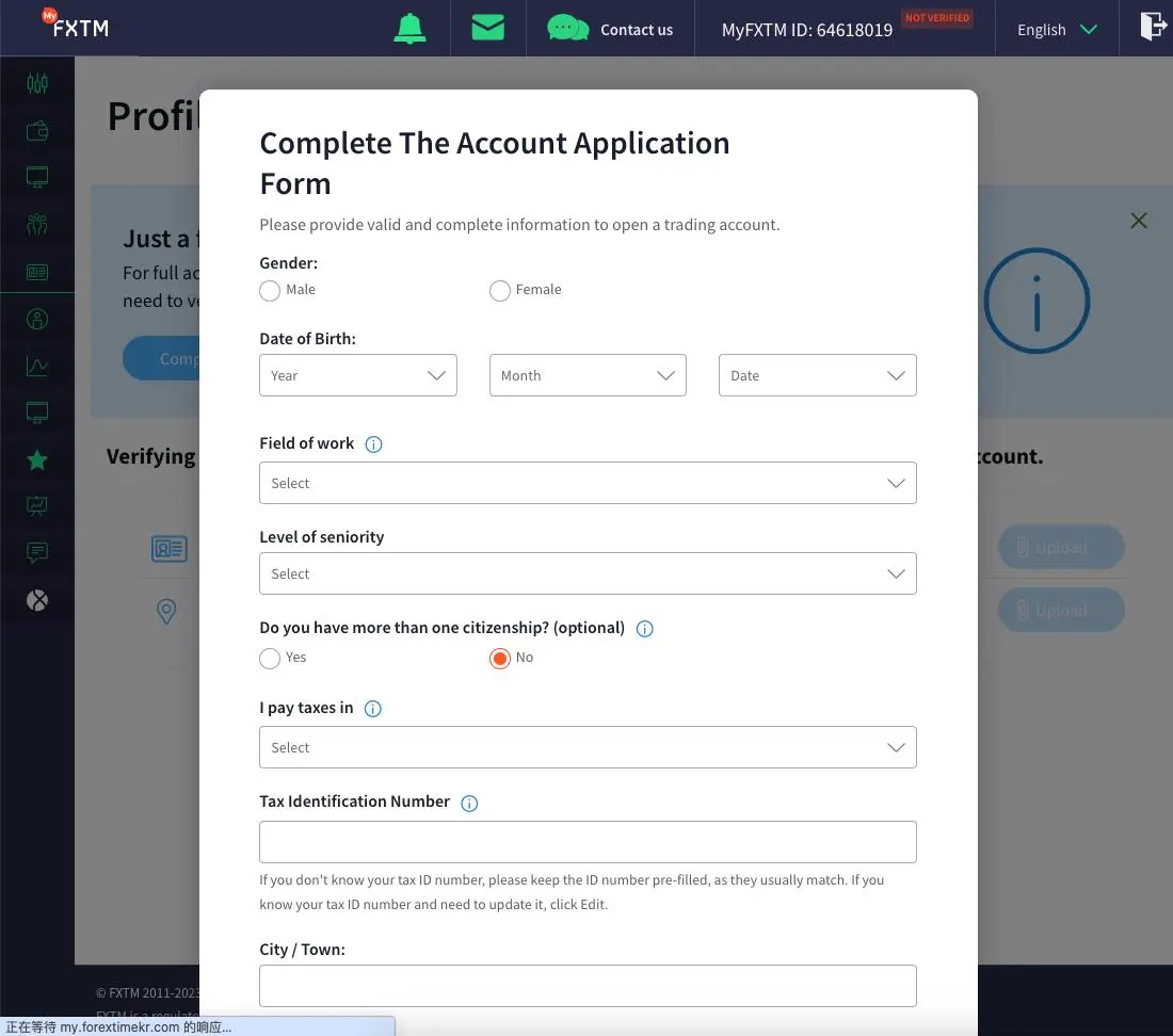 Sign Up With FXTM Sign Up With FXTM