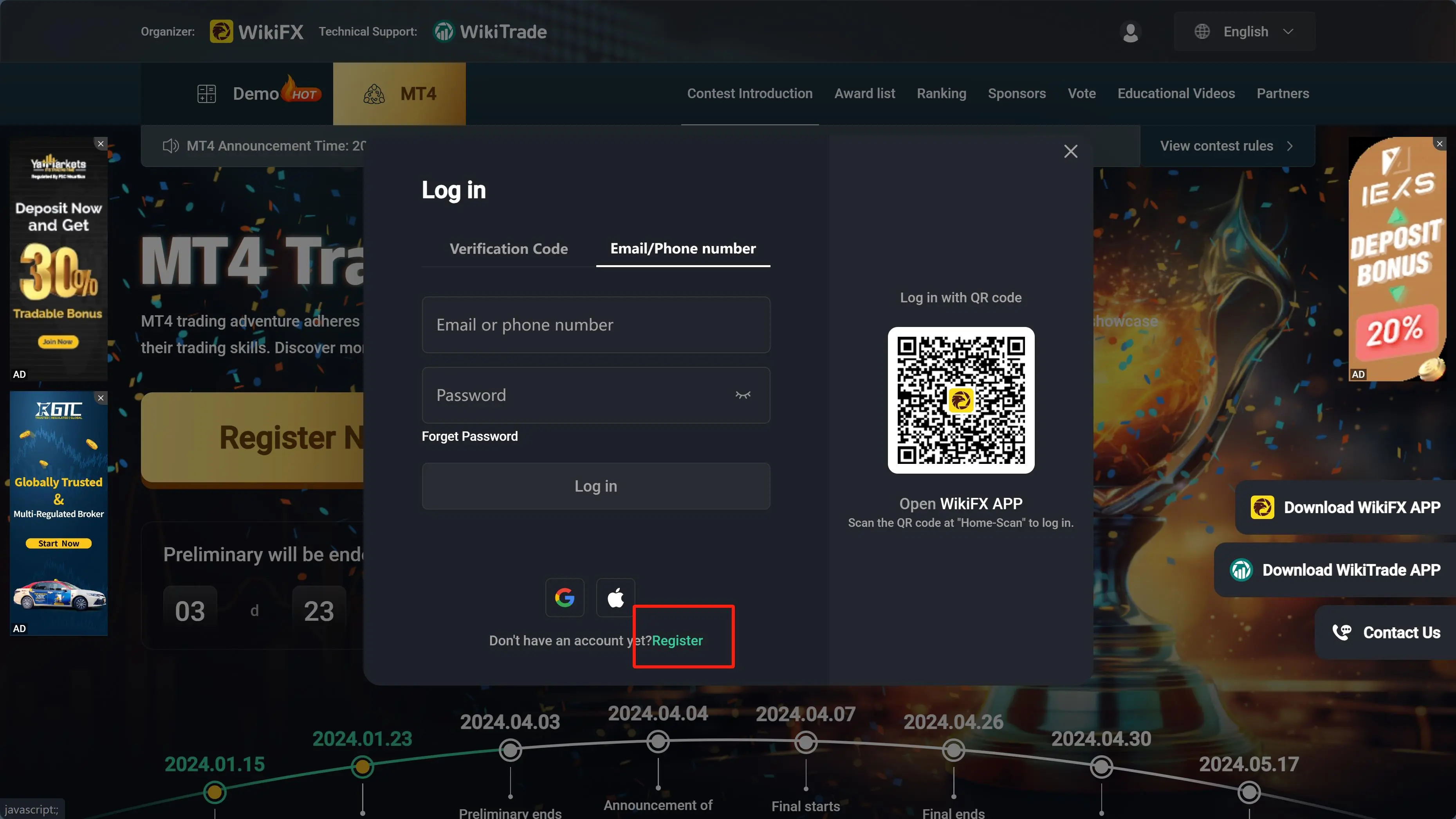 Connect to WikiTrade