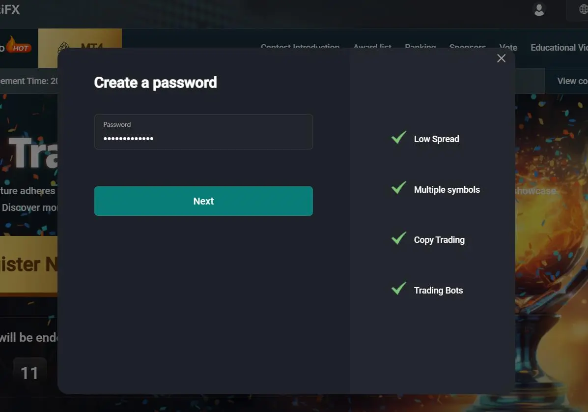 Create a password
