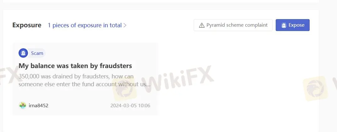 User Exposure on WikiFX