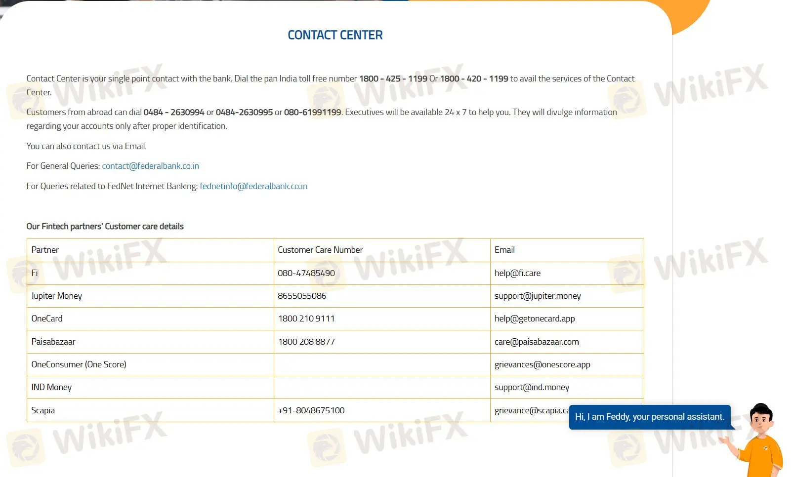contact details