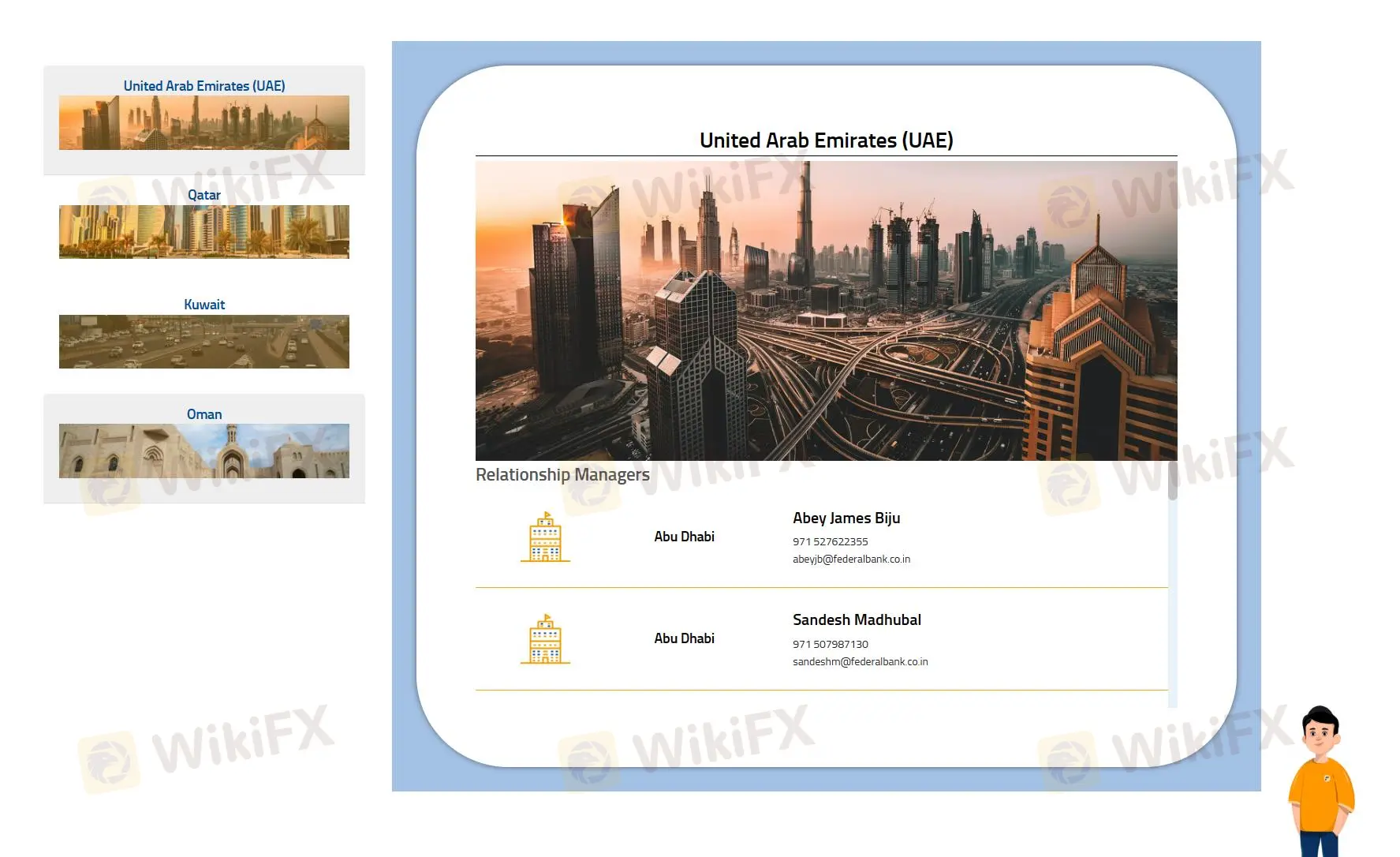 contact details