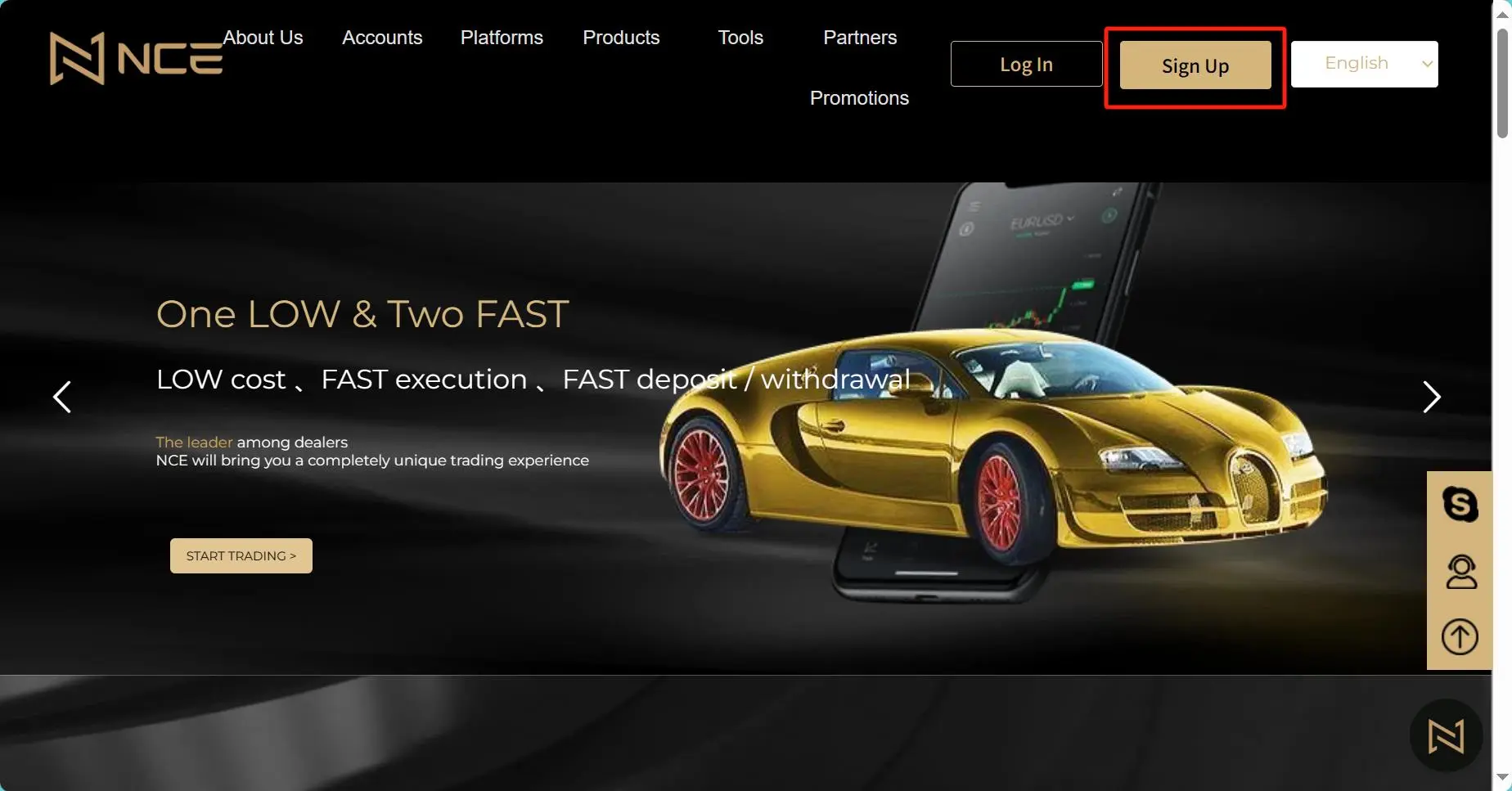Click the button ''Sign Up'' Click the button ''Sign Up''