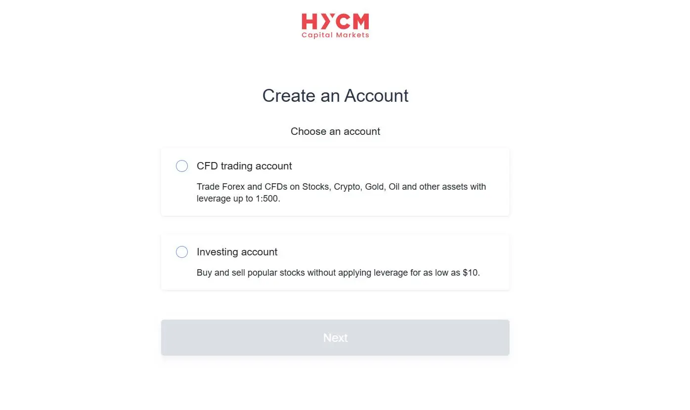choose an account