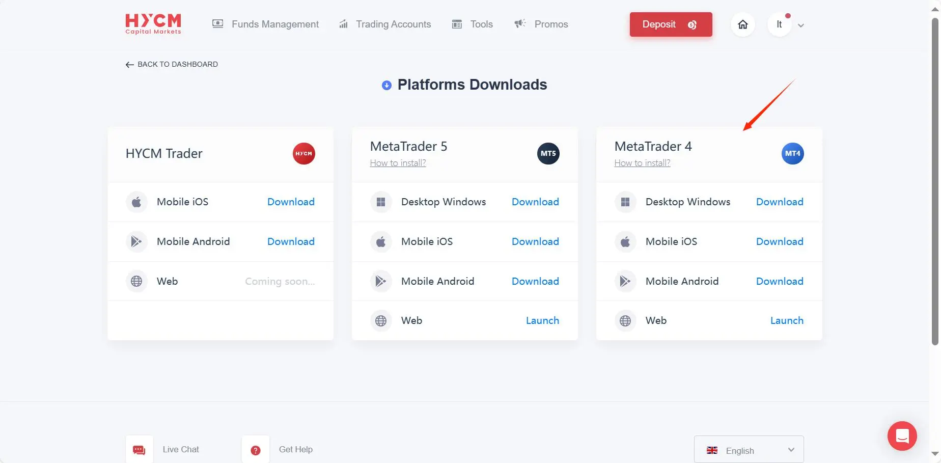 choose your preferred tradung platform