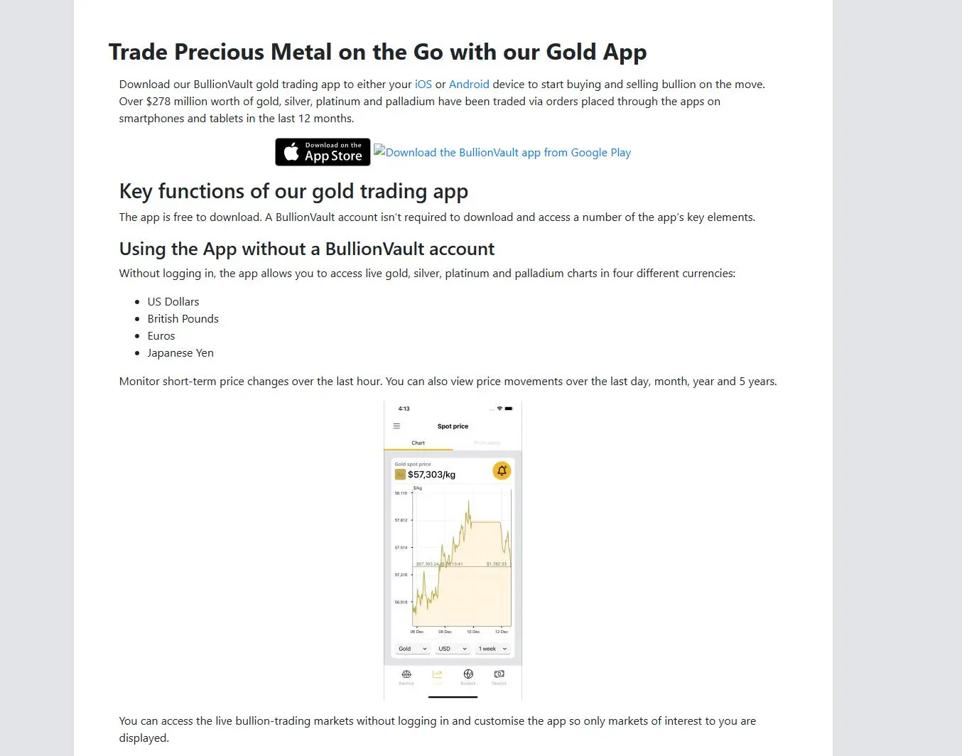 Gold App