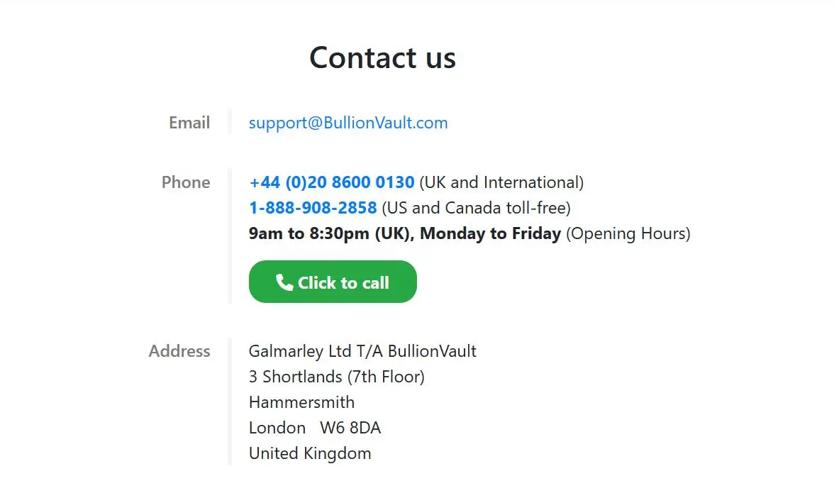 contact info