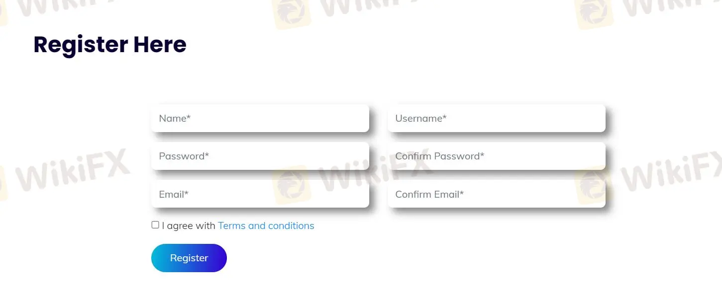 fill in required info