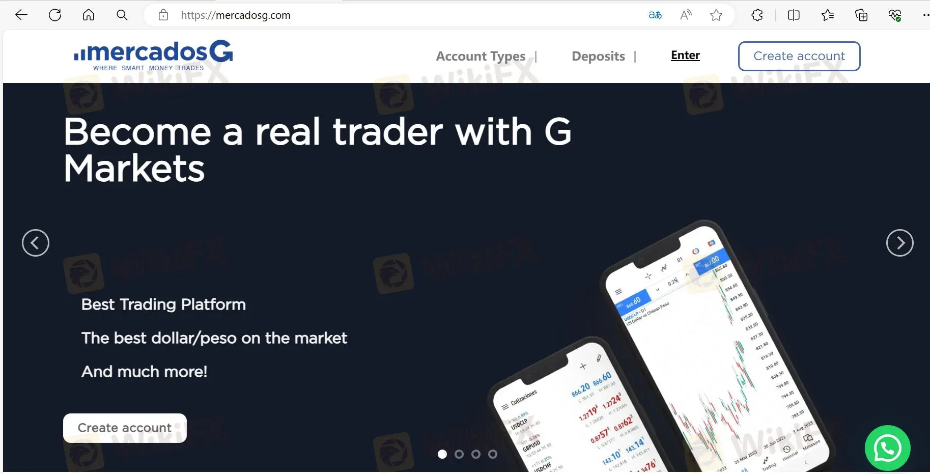 Mercados G's homepage