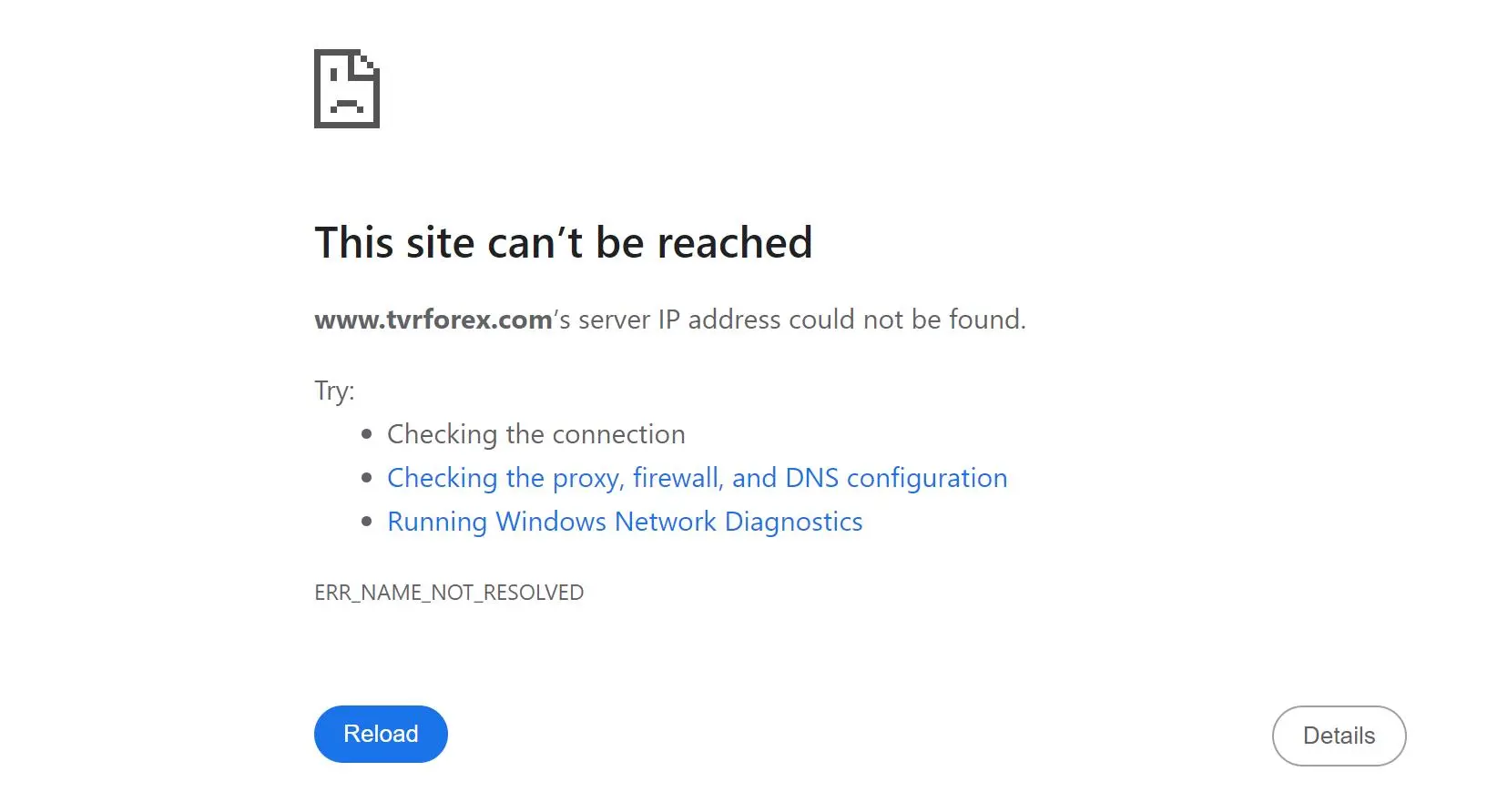 Official Website: Inaccessible
