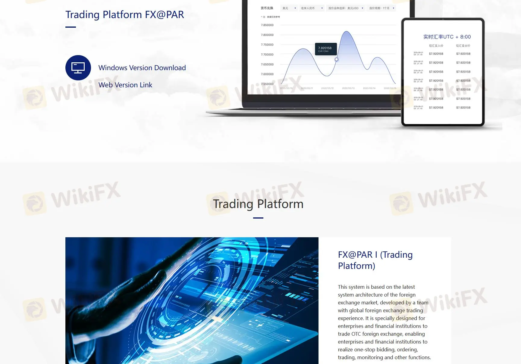 FX@PAR trading platform