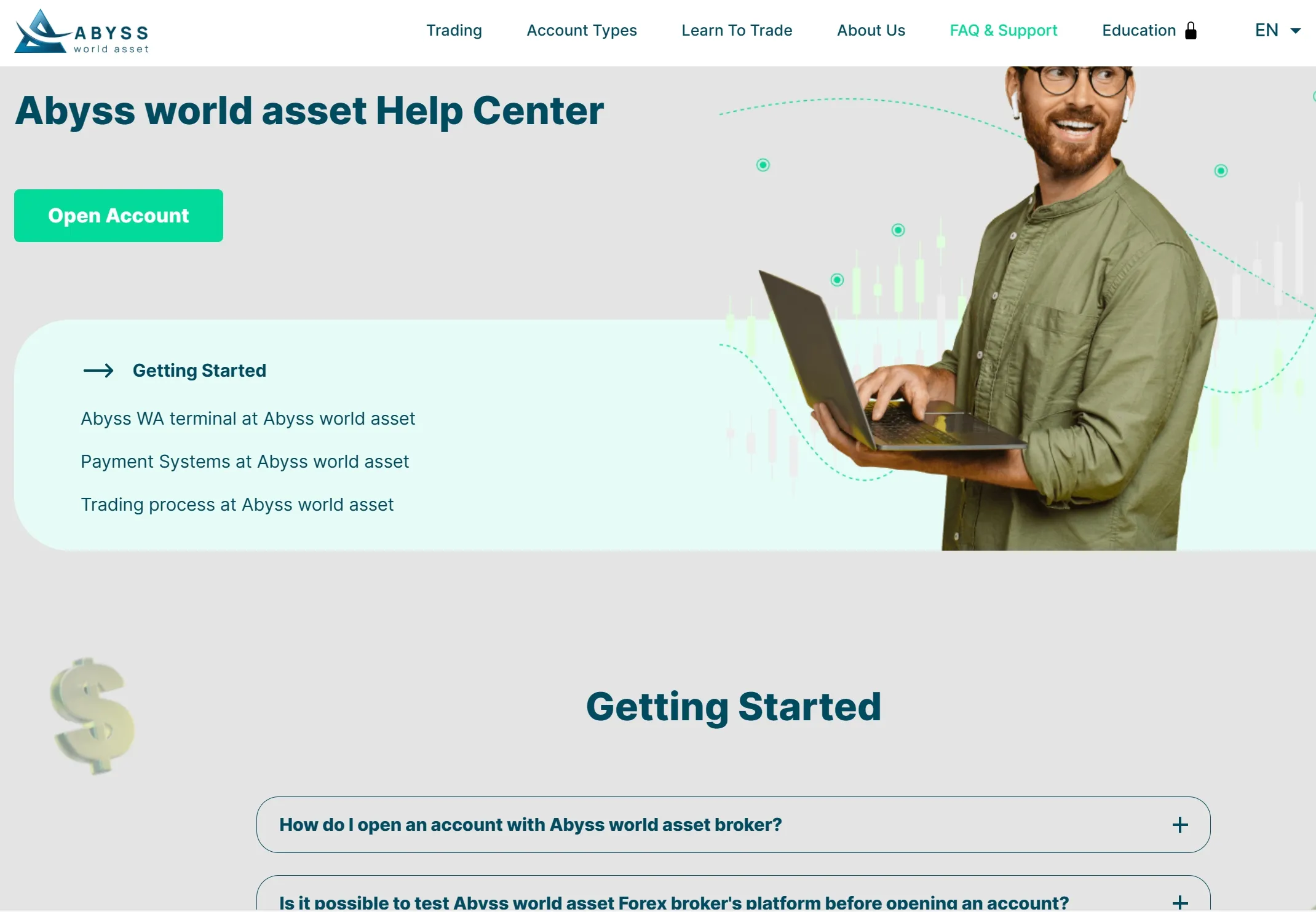 FAQ page
