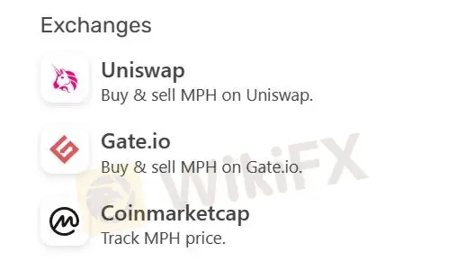 Exchanges pris en charge Exchanges pris en charge