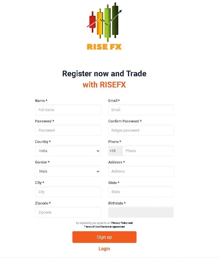 fill in required info fill in required info