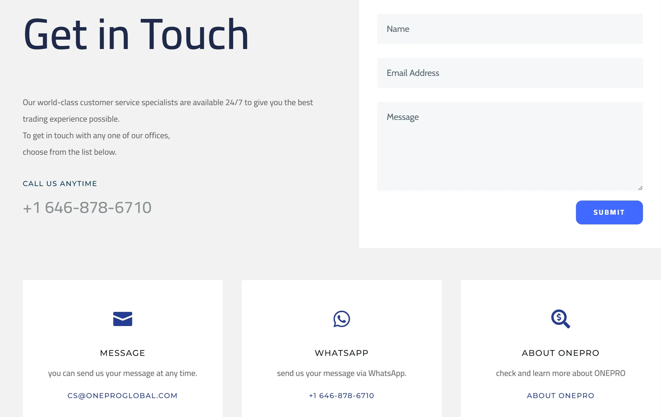 Contact info