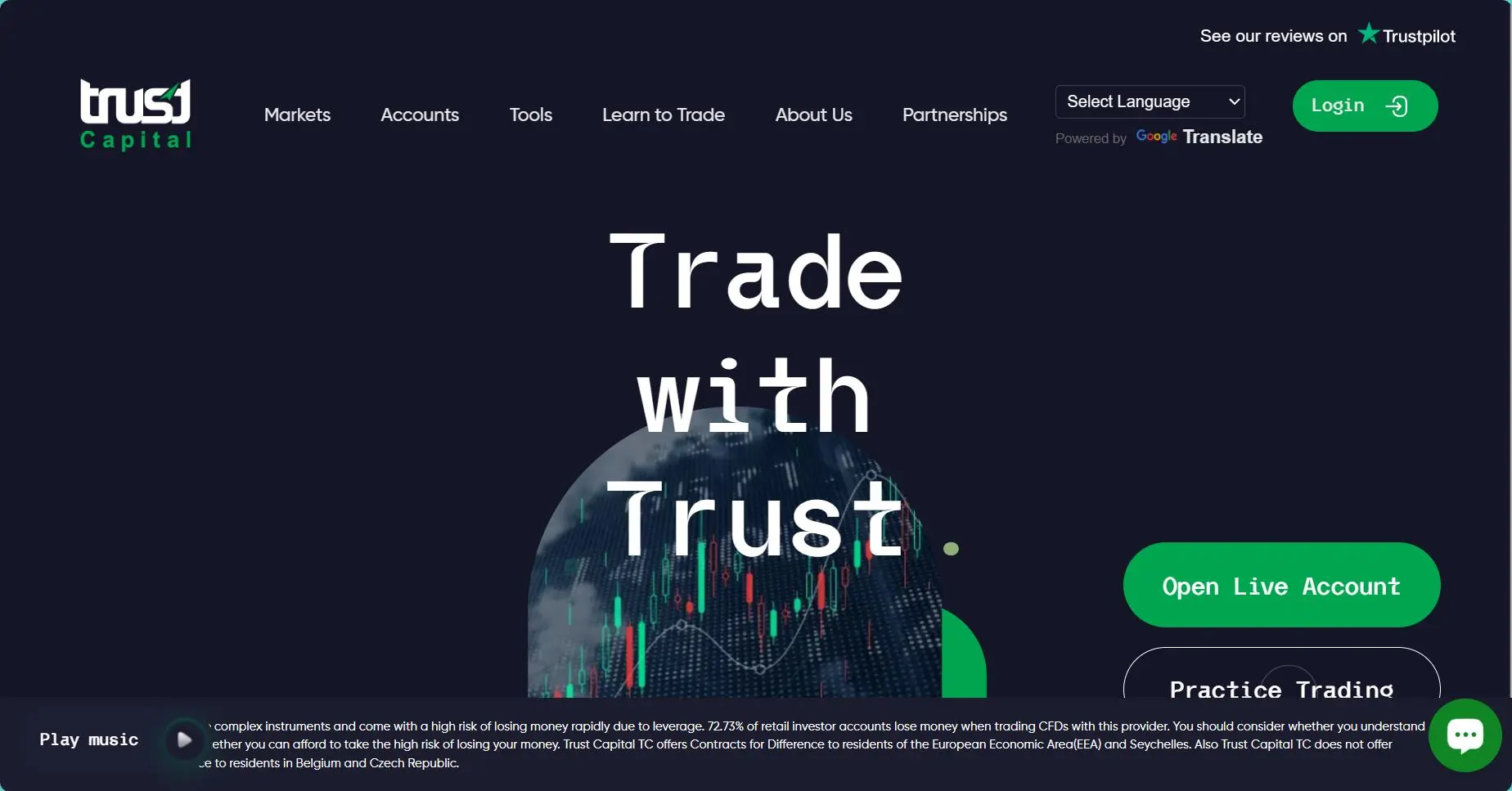 Trust Capital TC's homepage