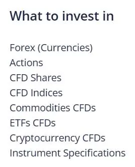 Trading Instruments