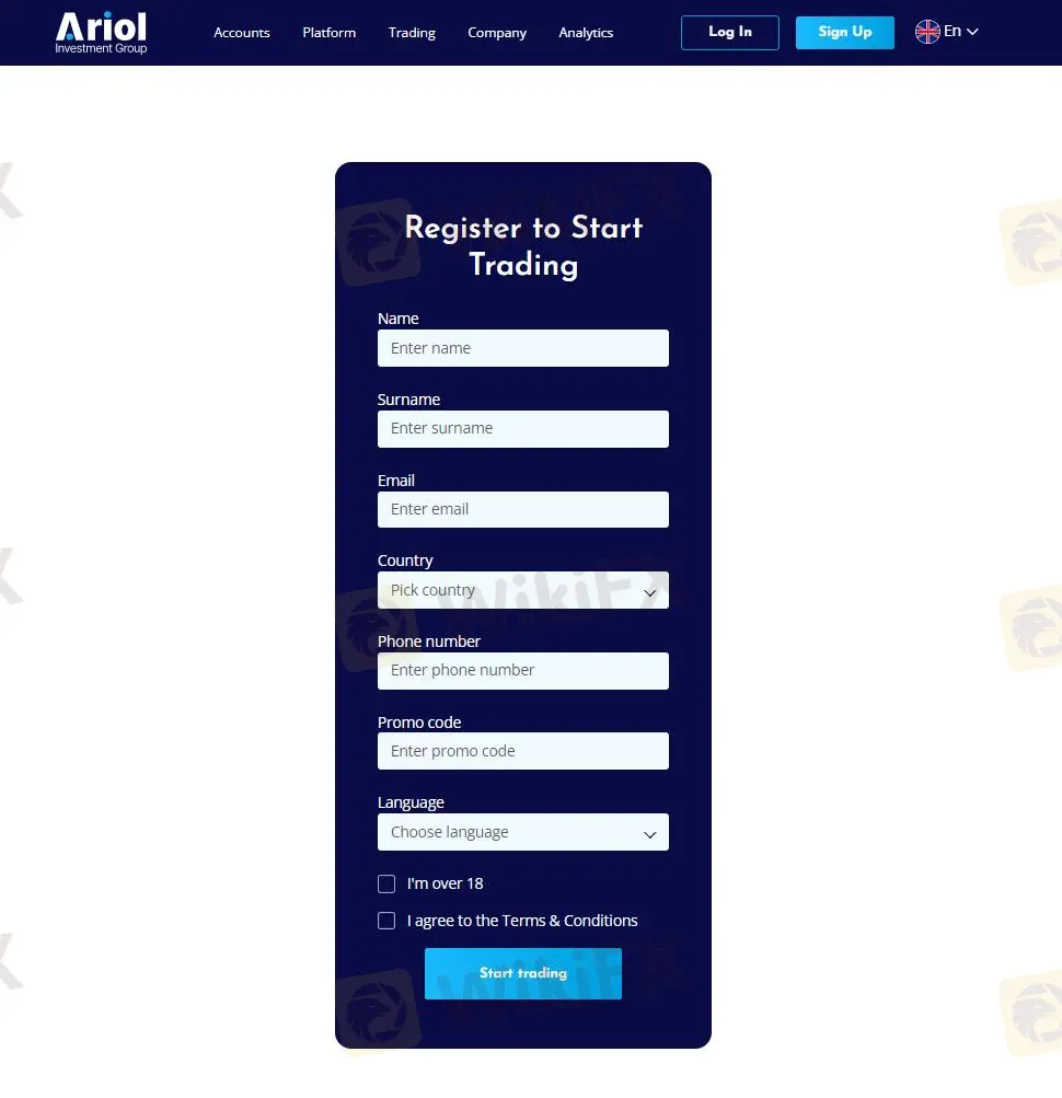 How to Open an Account with Ariol Investment Group