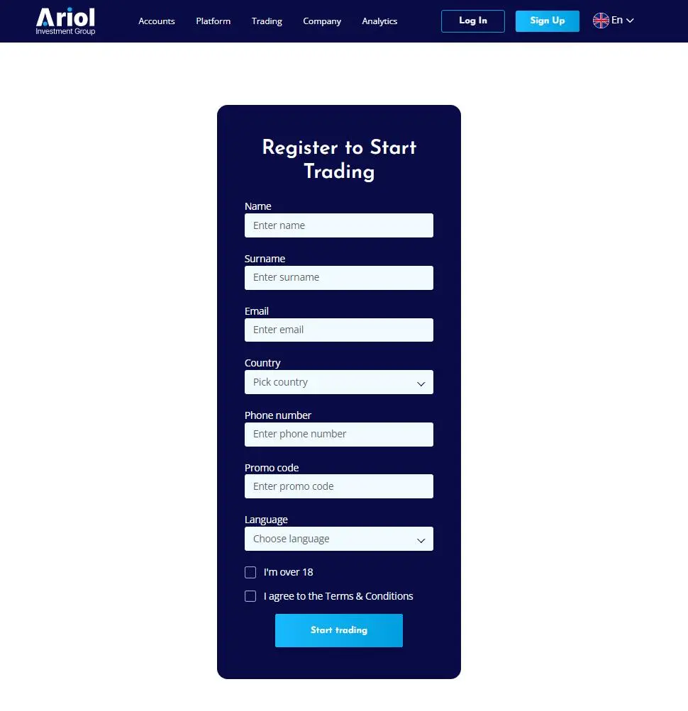 How to Open an Account with Ariol Investment Group How to Open an Account with Ariol Investment Group