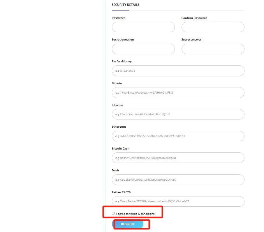 Click on the ''REGISTER'' option