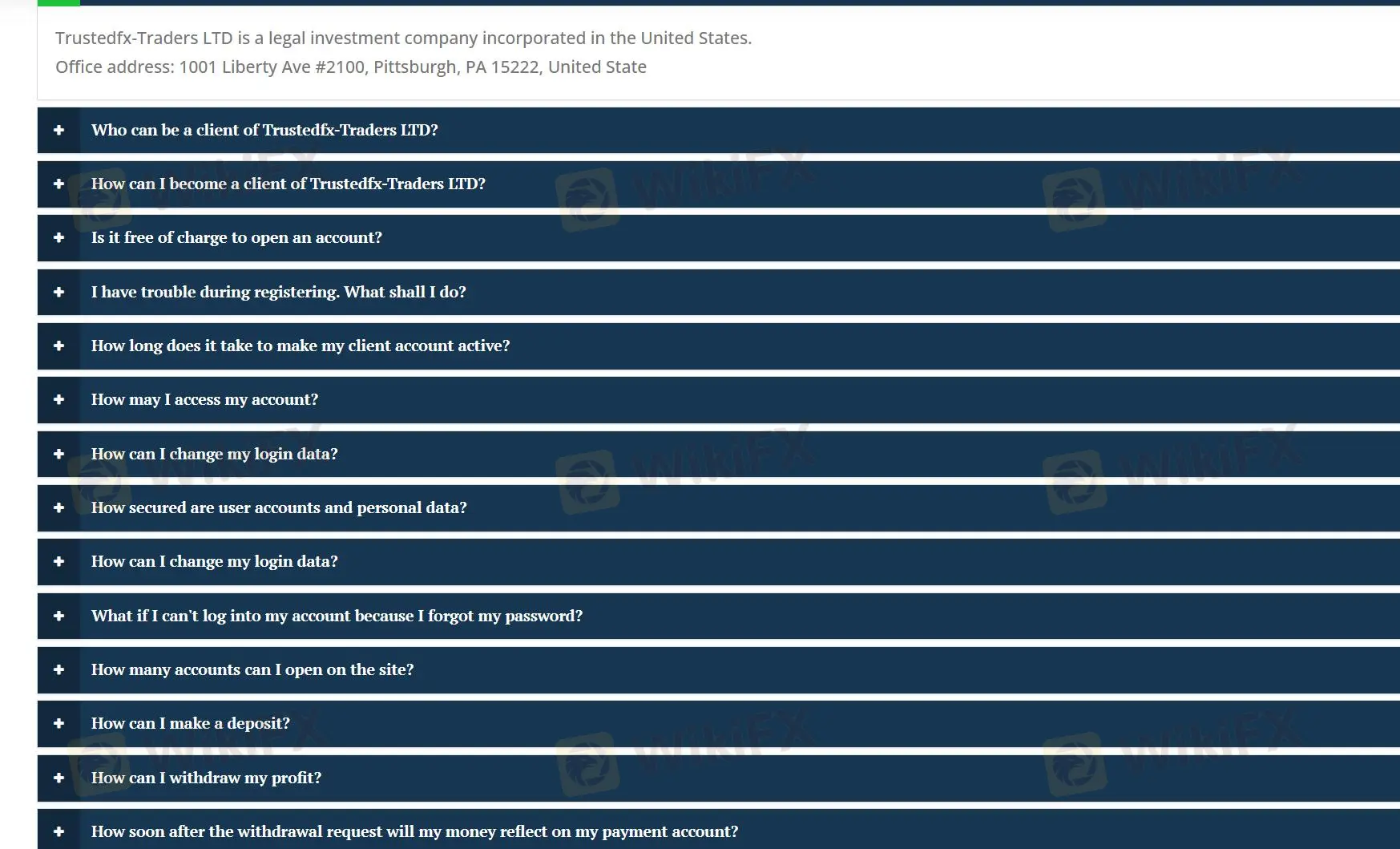 Pahina ng FAQ Pahina ng FAQ